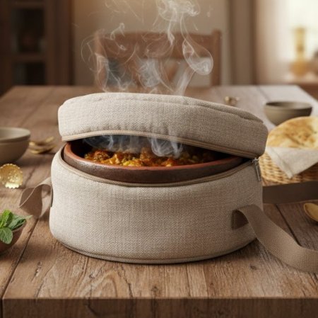 بقجة حفظ حرارة الطناجر – لون بيج، ثلاث أحجام